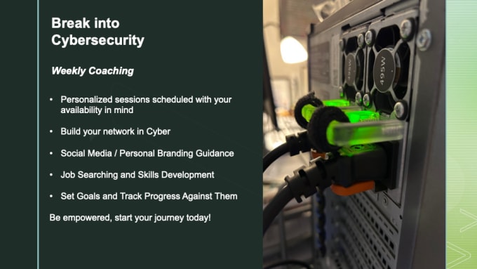 Gig Preview - Coach you in building cybersecurity skills and networking