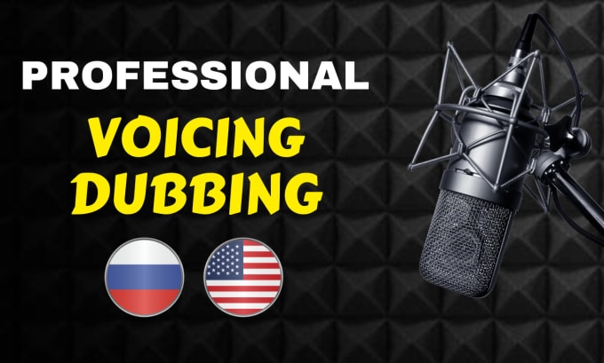 Gig Preview - Dub, voice over and translate your video english to russian, russian to english