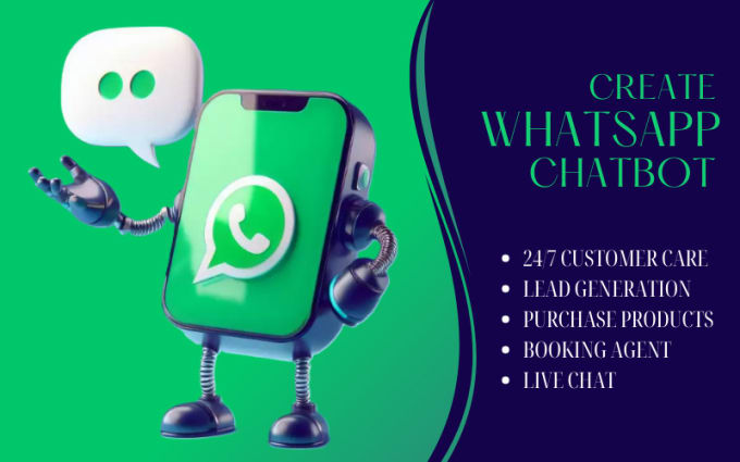 Gig Preview - Make whatsapp chatbot to boost your business growth and integrate with chatgpt