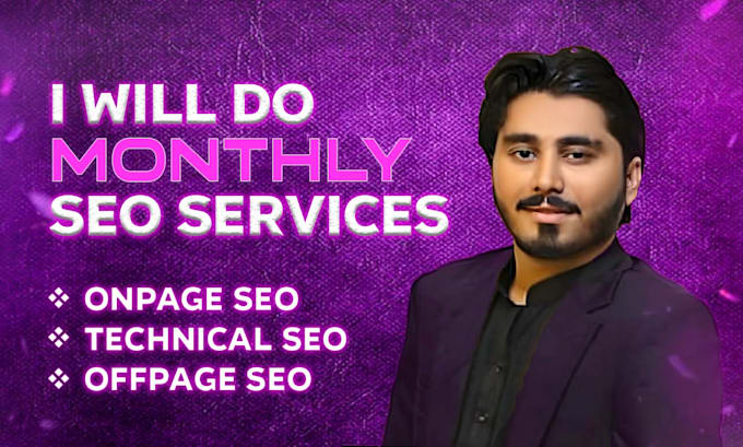 Bestseller - do monthly on page SEO services and monthly off page