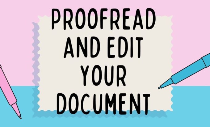 Gig Preview - Edit, proofread and evaluate your document