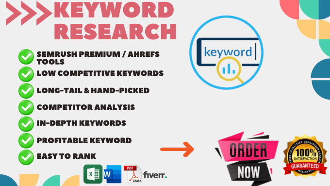 Gig Preview - Do excellent SEO keyword research