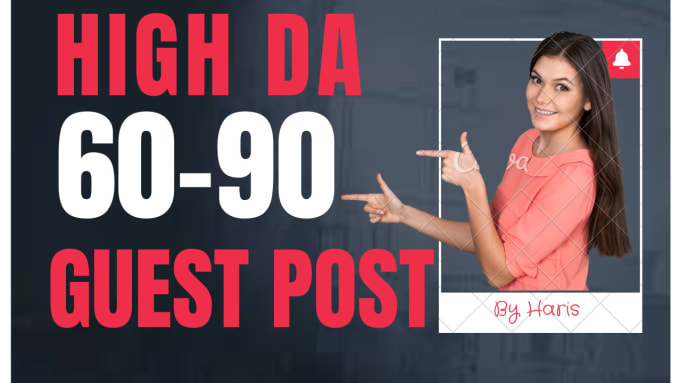 Gig Preview - Do guest post high da90 with high authority backlinks