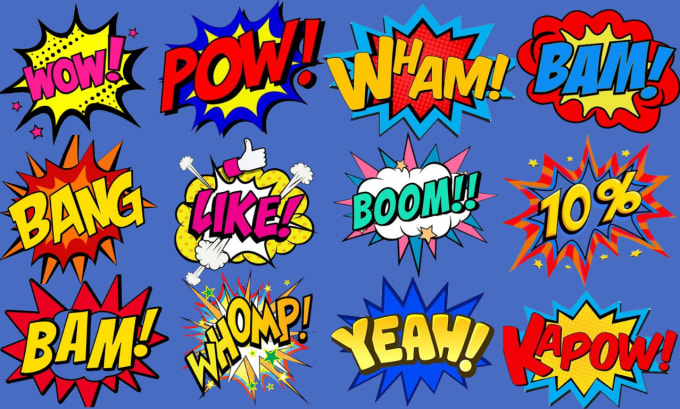 Gig Preview - Create pop art, funks, comics slogan and vintage logo for your business