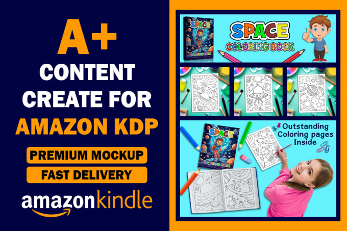 Gig Preview - Design a plus content for amazon KDP that will increase your book sales