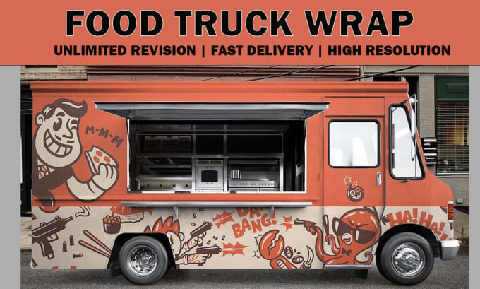 Bestseller - do professional food truck design for you in 6 hours