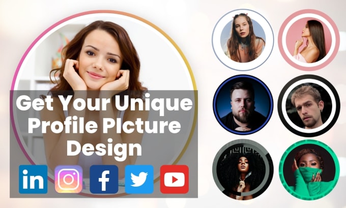 Gig Preview - Create unique profile picture for your social media