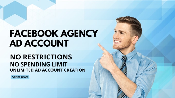 Gig Preview - Create facebook agency ad account unlimited spending limit