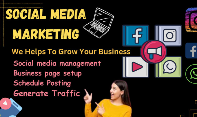 Gig Preview - Be your social media marketing manager and content creator