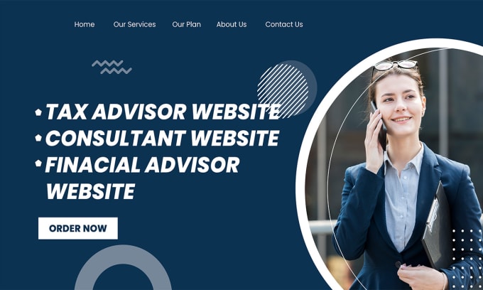 Gig Preview - Tax advisor website, tax consulting, consulting website, financial advisor