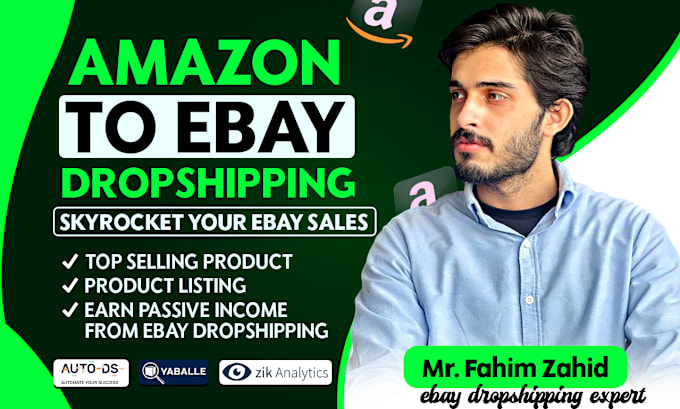 Gig Preview - Do ebay dropshipping, amazon to ebay dropshipping listings