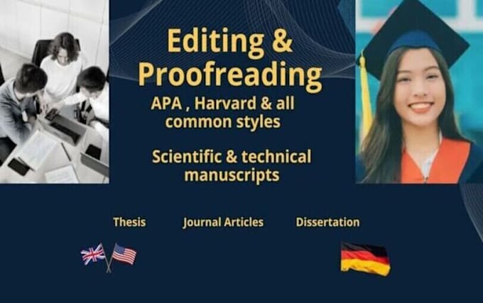 Gig Preview - Proofread and edit your thesis and journal article