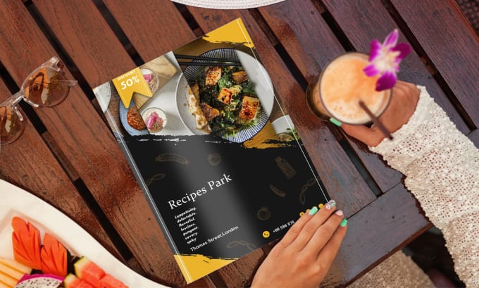 Gig Preview - Design amazing food flyer and menu card with pricelist