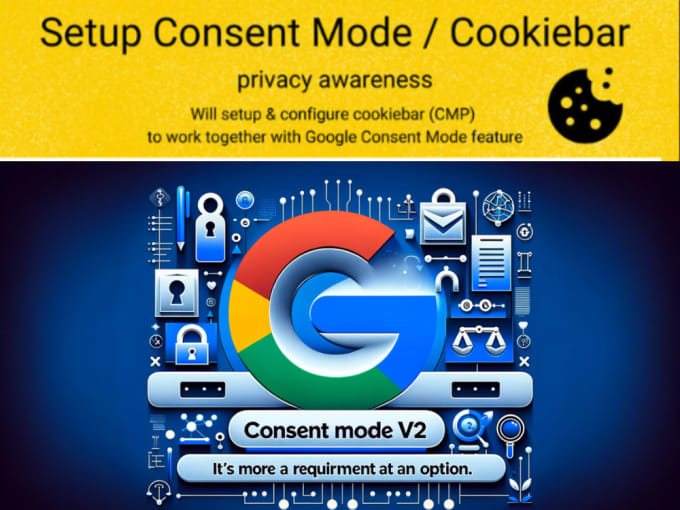 Gig Preview - Implement google cookie consent mode setup v2 and cookie consent banner gdpr