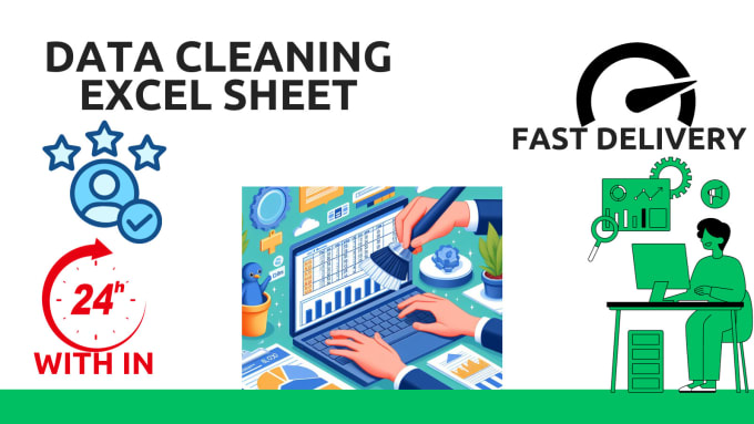 Gig Preview - Clean excel spreadsheet, excel data cleaning, data cleanup