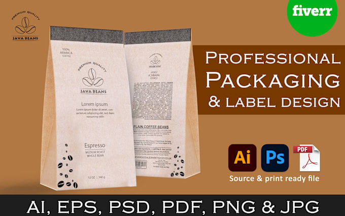 Gig Preview - Pouch packaging design, amazon packaging and packaging