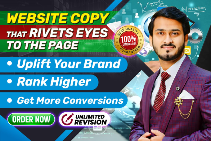 Gig Preview - Do highly persuasive copywriting for your website content