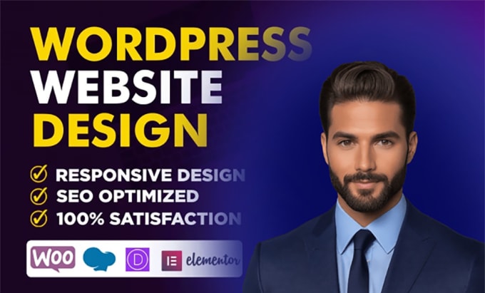 Gig Preview - Do expert wordpress design fast, responsive, and tailored to you