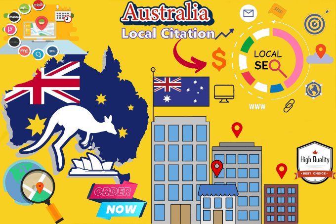 Gig Preview - Create australia local citations for local business SEO