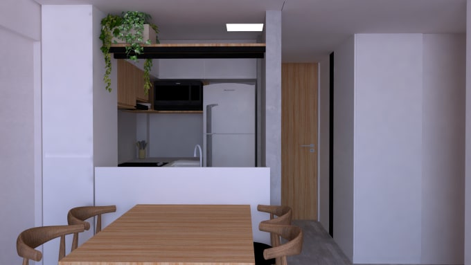 Gig Preview - Do rendering, design spaces such as houses and restaurants