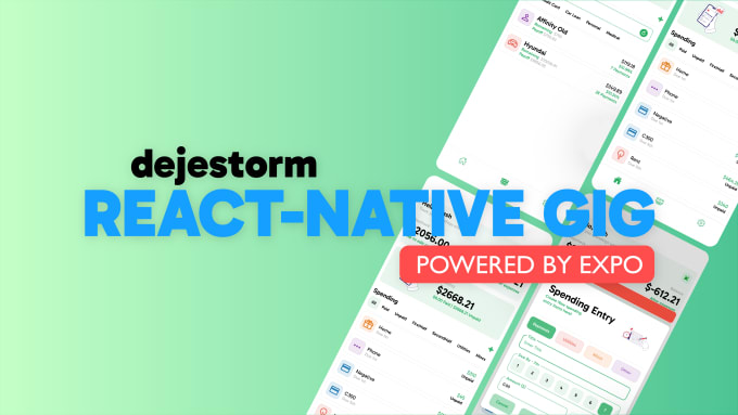 Gig Preview - Develop an expo based mobile app for ios and android