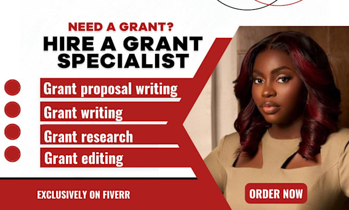 Gig Preview - Write grant proposals, grant writing, research grant application business plan