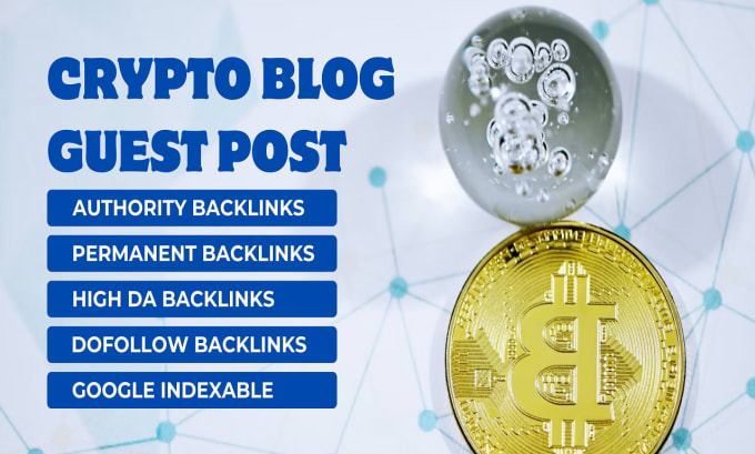 Gig Preview - Publish crypto guest post on high da crypto blog with dofollow backlinks