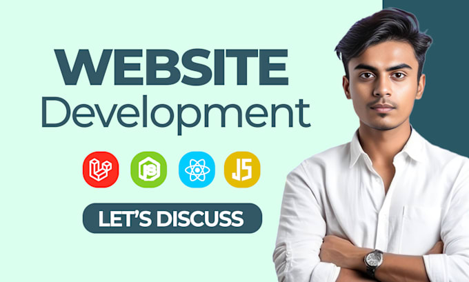 Gig Preview - Do website development as full stack web developer, PHP laravel HTML CSS react