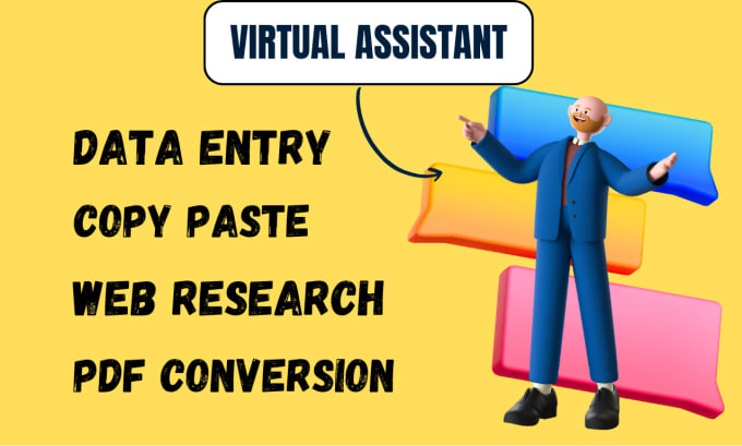 Gig Preview - Do data entry, manual data typing, web research and pdf conversion