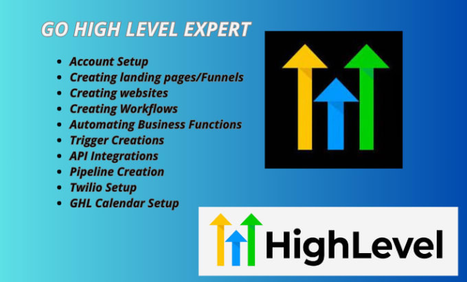 Gig Preview - Build gohighlevel sales funnel, go high level landing page, ghl website expert