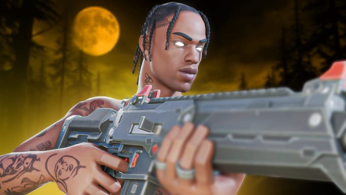 Gig Preview - Create fortnite thumbnail 3d