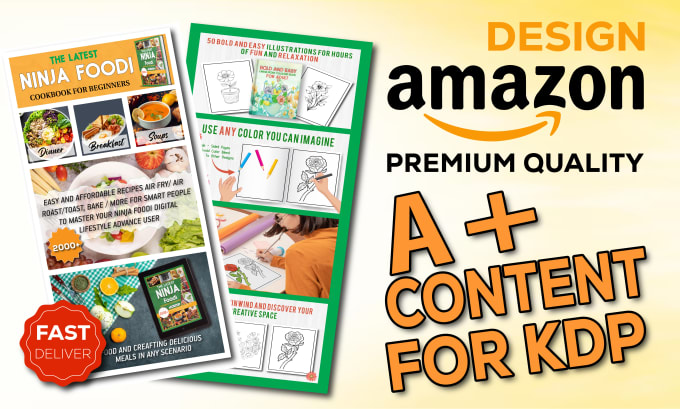 Gig Preview - Design amazon KDP a plus content for your book