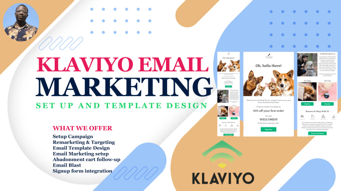 Gig Preview - Setup and design for ecommerce email marketing flows campaign in klaviyo