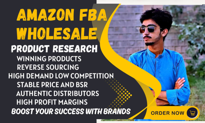 Gig Preview - Do amazon product research for fba wholesale product