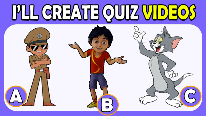 Gig Preview - Create quiz or trivia questions videos for youtube