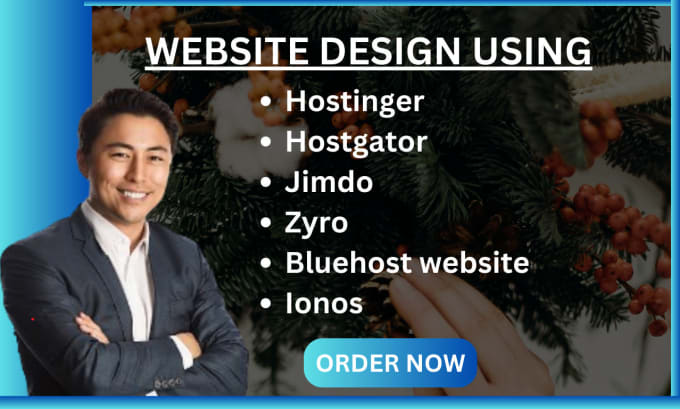 Gig Preview - Do website design using hostinger website, hostgator ionos