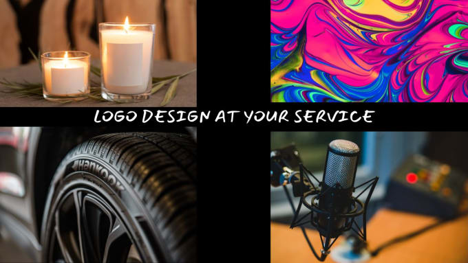 Gig Preview - Do automotive, podcast, vibrant candle business logo design