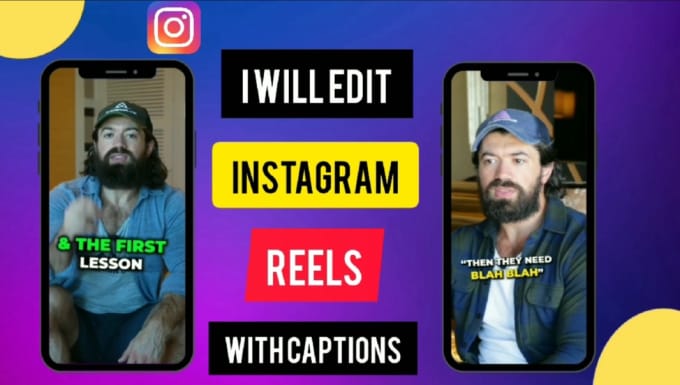 Gig Preview - Edit instagram reels with captions