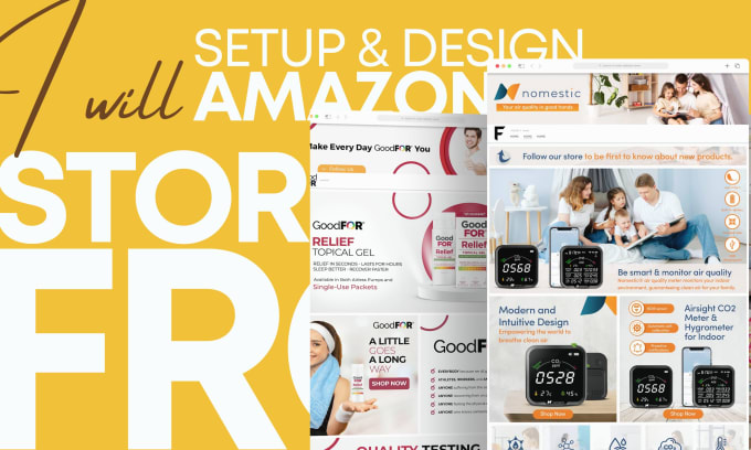 Gig Preview - Design and setup amazon brand store and amazon storefront design