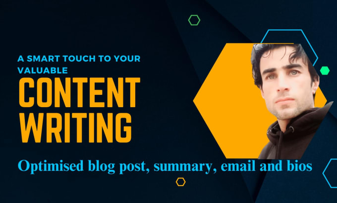 Gig Preview - Offer valuable content writing blog email summary biography in english