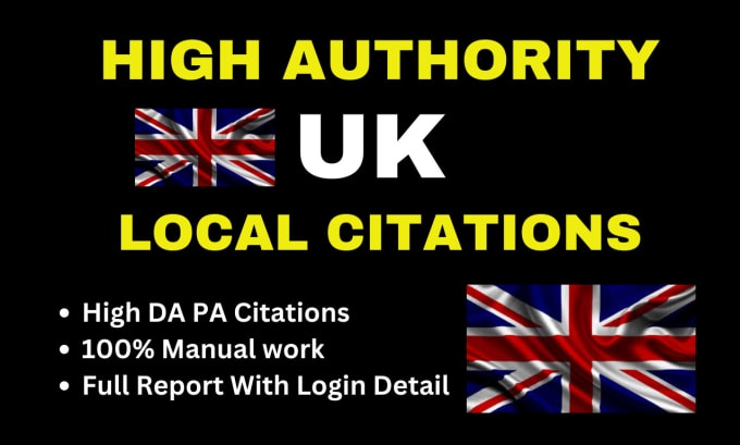 Gig Preview - Do 350 UK local citation listings for local SEO