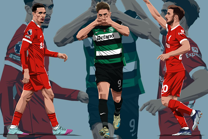 Gig Preview - Design realistic football artwork with a creative touch