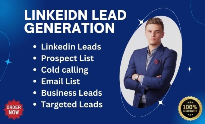 Gig Preview - Do linkedin lead generation cold calling list and prospect listing