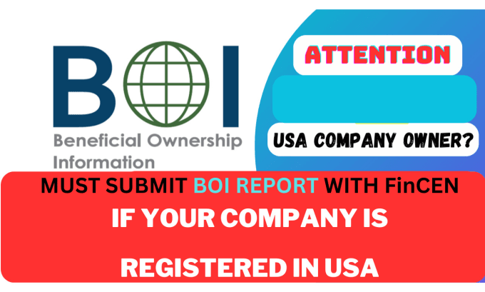 Gig Preview - Submit your boir with fincen for your llc or corp company in USA