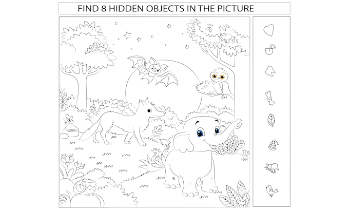 Gig Preview - Draw hidden object picture from your idea