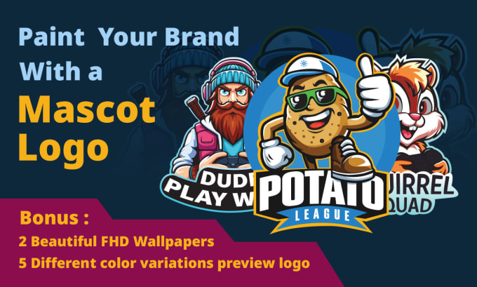 Gig Preview - Design your esport, business mascot logo