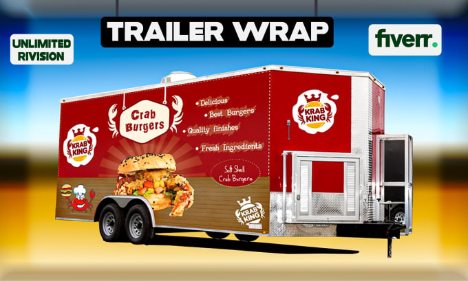 Gig Preview - Make trailer wrap design, box trailer, camper or caravan wrap design