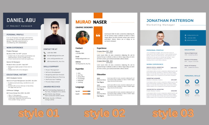 Gig Preview - Create professional cv design resume design or resume template fast