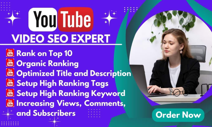 Gig Preview - Provide professional youtube video SEO optimization and grow your yt channel