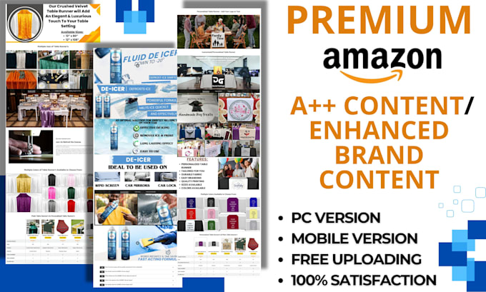 Gig Preview - Create amazon premium ebc or enhanced brand content